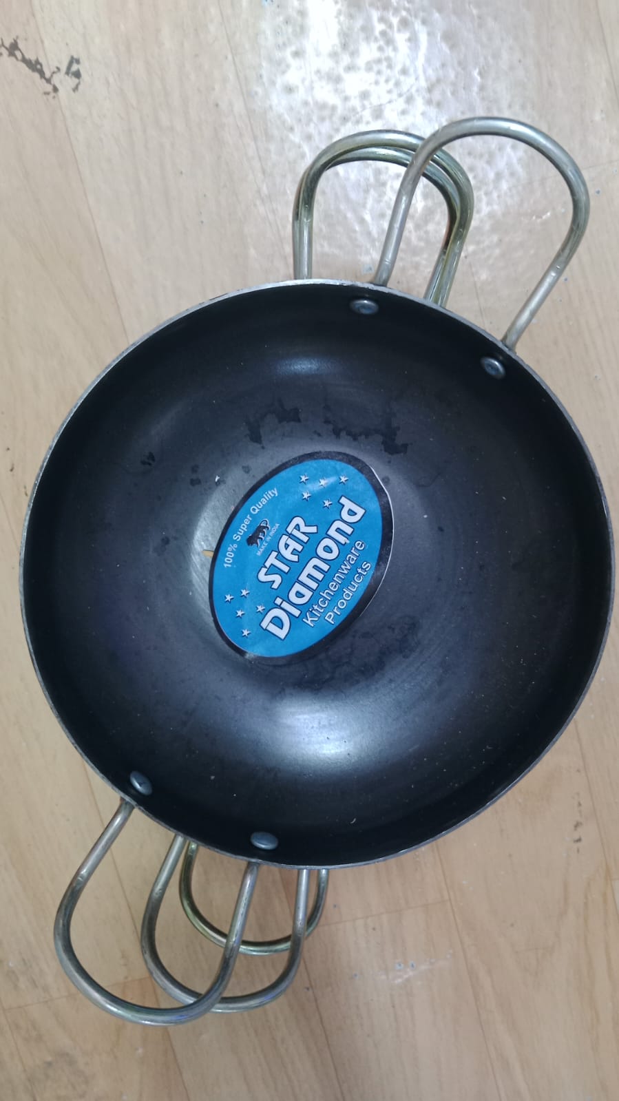 Diamond Steel Iron Kadai with Strong 46955593