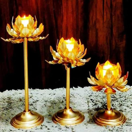 Lotus Candle Stand Glass 52848201