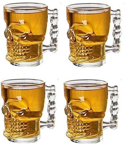 ADDOX Classic Skull Shape Design Beer Mug (540 ML)